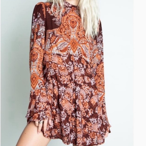Free People Tops - Free People Lady Luck Tunic Blouse Dress NWT